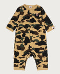 A BATHING APE BAPE KIDS 1ST CAMO ONE POINT ROMPERS