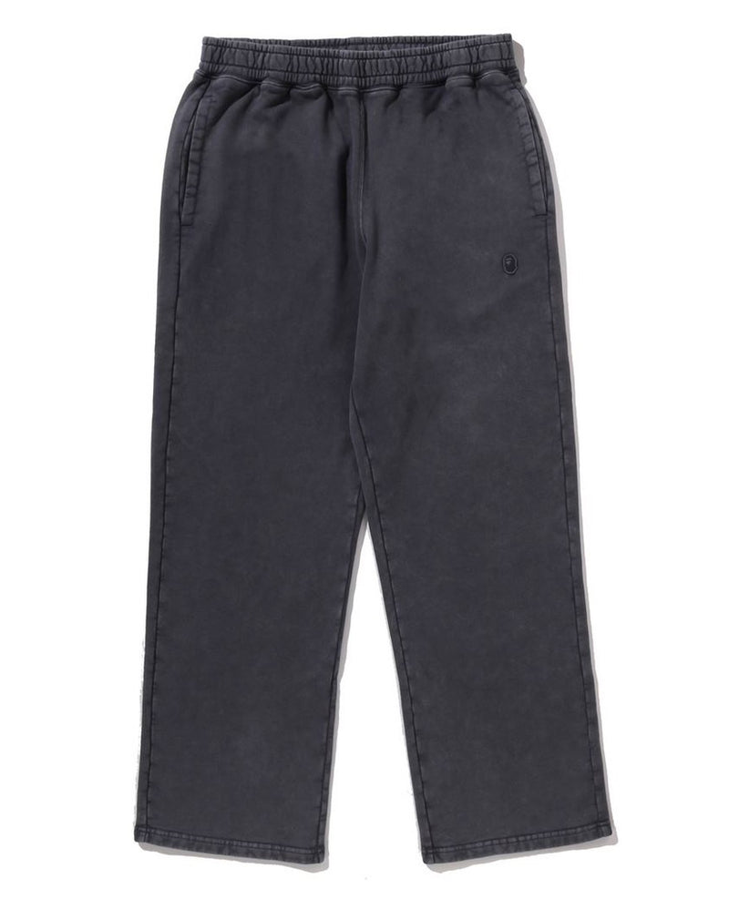A BATHING APE ONE POINT RELAXED FIT WIDE LEG SWEAT PANTS