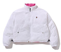 A BATHING APE Ladies' COLOR CAMO REVERSIBLE DOWN JACKET