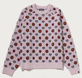 A BATHING APE Ladies' MILOGRAM SWEETS PATTERN OVERSIZED SWEATER
