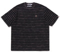 A BATHING APE SOLID CAMO STRIPE ONE POINT RELAXED FIT TEE