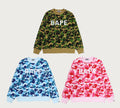 A BATHING APE ABC CAMO BAPE CREWNECK SWEAT SHIRT
