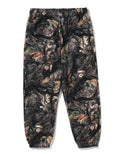 A BATHING APE TREE EDGE CAMO RELAXED FIT SWEAT PANTS