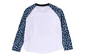 A BATHING APE BAPE KIDS WILD LEOPARD PATTERN BABY MILO RAGLAN L/S TEE