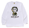 A BATHING APE 1ST CAMO CRAZY BABY MILO L/S TEE