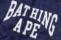 A BATHING APE SOLID CAMO NYLON JACQUARD VARSITY JACKET