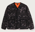 A BATHING APE COLOR CAMO STA QUILTING REVERSIBLE LIGHT DOWN JACKET
