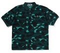 A BATHING APE COLOR CAMO ONE POINT RELAXED FIT POLO
