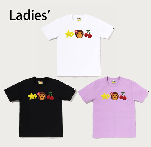A BATHING APE Ladies' CROCHET LISA TEE