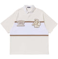 A BATHING APE COLOR BLOCKING OVERSIZED RUGBY POLO