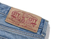 A BATHING APE APE HEAD DENIM PANTS ( Light Indigo ) - happyjagabee store