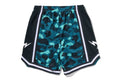 A BATHING APE COLOR CAMO MESH RELAXED FIT SHORTS