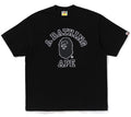 A BATHING APE HAND DRAW OUTLINE COLLEGE RELAXED FIT TEE