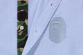 A BATHING APE APE HEAD EMBROIDERY OXFORD SHIRT ( RELAXED )