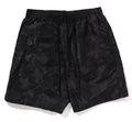 A BATHING APE SOLID CAMO BATHING APE LOGO SHORTS