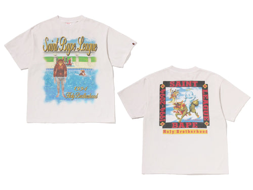 A BATHING APE BAPE x SAINT MXXXXXX LEAGUE TEE