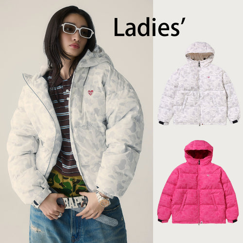A BATHING APE Ladies' SOLID CAMO DOWN JACKET