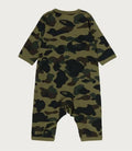 A BATHING APE BAPE KIDS 1ST CAMO ONE POINT ROMPERS