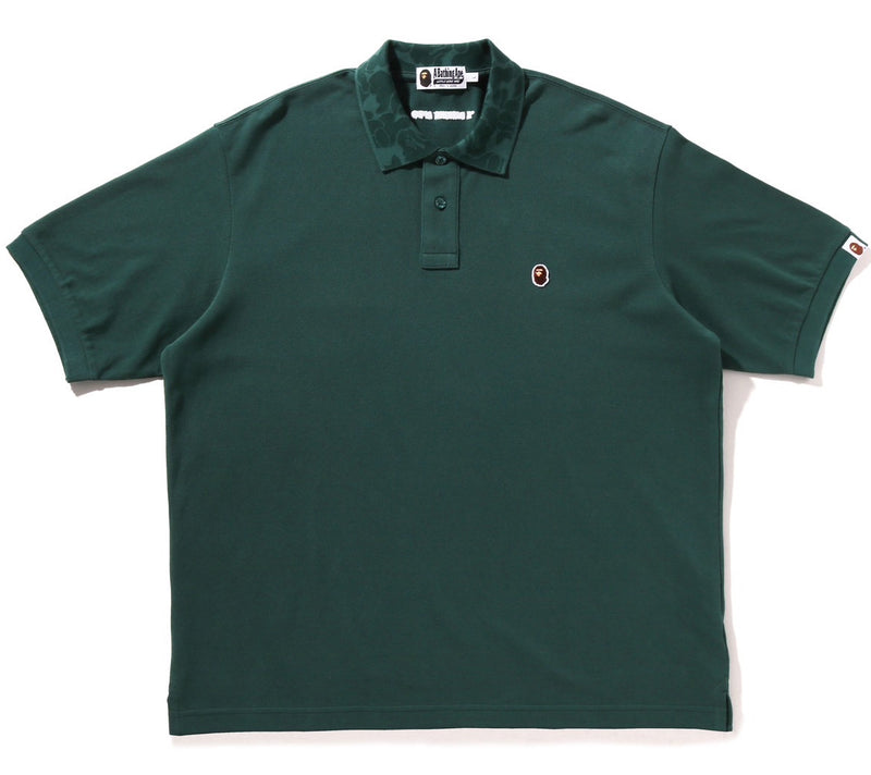 A BATHING APE ONE POINT RELAXED FIT POLO SHIRT