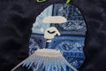A BATHING APE Ladies' PAISLEY PATTERN APE HEAD SOUVENIR JACKET