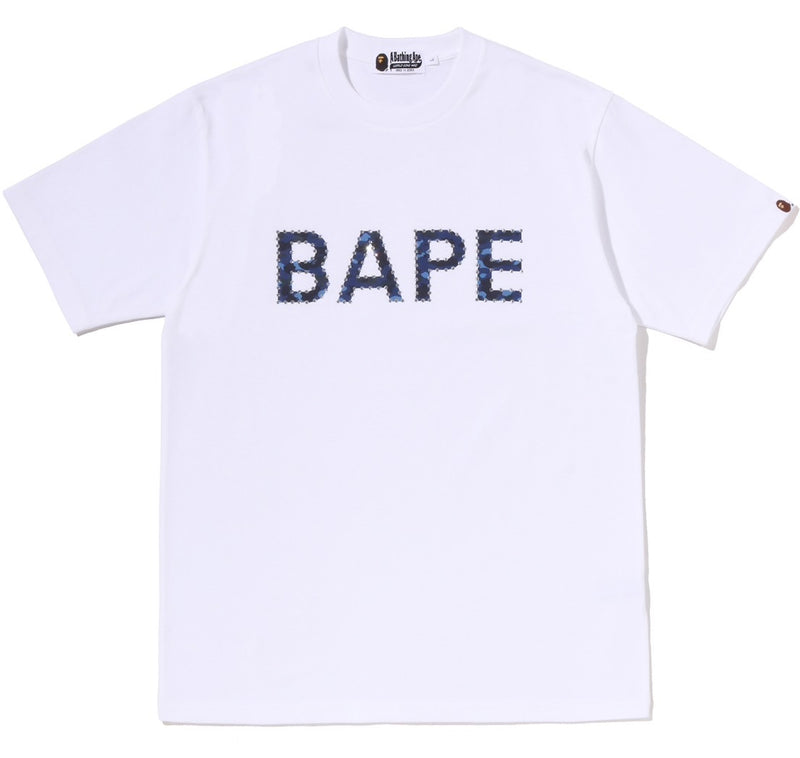 A BATHING APE RHINESTONE LOGO TEE
