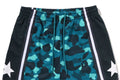 A BATHING APE COLOR CAMO MESH RELAXED FIT SHORTS