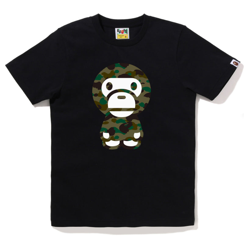 A BATHING APE Ladies' 1ST CAMO BIG BABY MILO TEE
