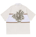 A BATHING APE COLOR BLOCKING OVERSIZED RUGBY POLO