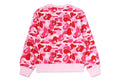 A BATHING APE Ladies' ABC CAMO COLLEGE CREWNECK SWEAT SHIRT