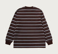 A BATHING APE ONE POINT STRIPE RELAXED FIT LS TEE