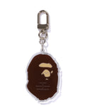A BATHING APE APE HEAD ACRYLIC KEYCHAIN
