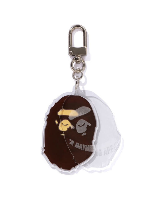 A BATHING APE APE HEAD ACRYLIC KEYCHAIN