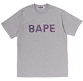 A BATHING APE RHINESTONE LOGO TEE