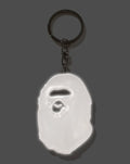 A BATHING APE APE HEAD REFLECTIVE KEYCHAIN