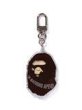 A BATHING APE APE HEAD ACRYLIC KEYCHAIN