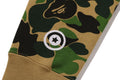 A BATHING APE Ladies' ABC CAMO CRYSTAL STONE SHARK CROPPED FULL ZIP HOODIE