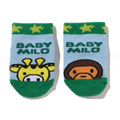 A BATHING APE BAPE KIDS BABY MILO FRIENDS BABY SOCKS