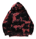 A BATHING APE DESTROYED BLEACH LOGO RELAXED FIT PULLOVER HOODIE