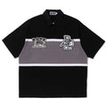 A BATHING APE COLOR BLOCKING OVERSIZED RUGBY POLO