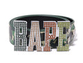A BATHING APE ABC CAMO BAPE LEATHER BELT