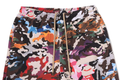 A BATHING APE HYBRID CAMO APE FACE LOGO RELAXED FIT SWEAT PANTS