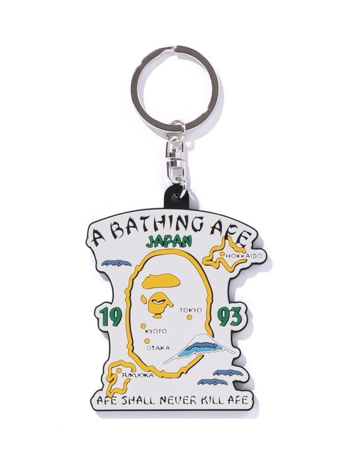 A BATHING APE JAPAN SOUVENIR RUBBER KEYCHAIN