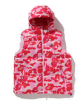 A BATHING APE ABC CAMO DOWN VEST
