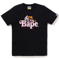 A BATHING APE Ladies' PASTEL COLOR CAMO SHARK MILO ON BAPE TEE - happyjagabee store