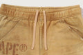A BATHING APE FAKE PRINT RELAXED FIT SWEAT SHORTS