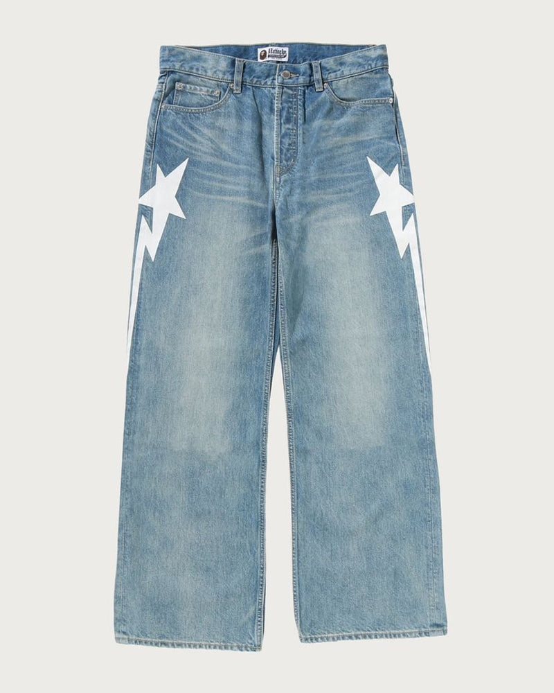 A BATHING APE STA SELVEDGE DENIM PANTS