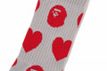 A BATHING APE Ladies' I LOVE BAPE MONOGRAM SOCKS