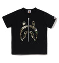 A BATHING APE BAPE KIDS HYBRID CAMO SHARK TEE