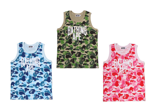 A BATHING APE ABC CAMO TANK TOP