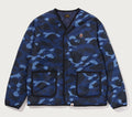 A BATHING APE COLOR CAMO STA QUILTING REVERSIBLE LIGHT DOWN JACKET